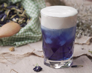 Cách làm trà hoa đậu biếc macchiato ngon mát tại nhà